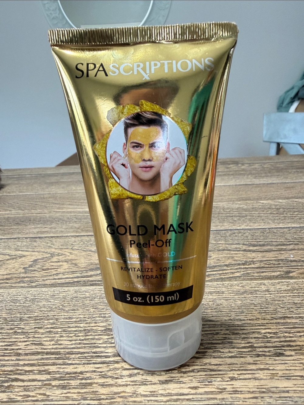 Gold Mask Peel-Off Revitalize Soften Hydrate 30 Minute Facial Therapy Sealed
